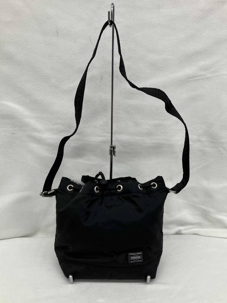 PORTER×COMME des GARCONS ポーター コムデギャルソン ショルダーバッグ 巾着バッグ メンズ ブラック