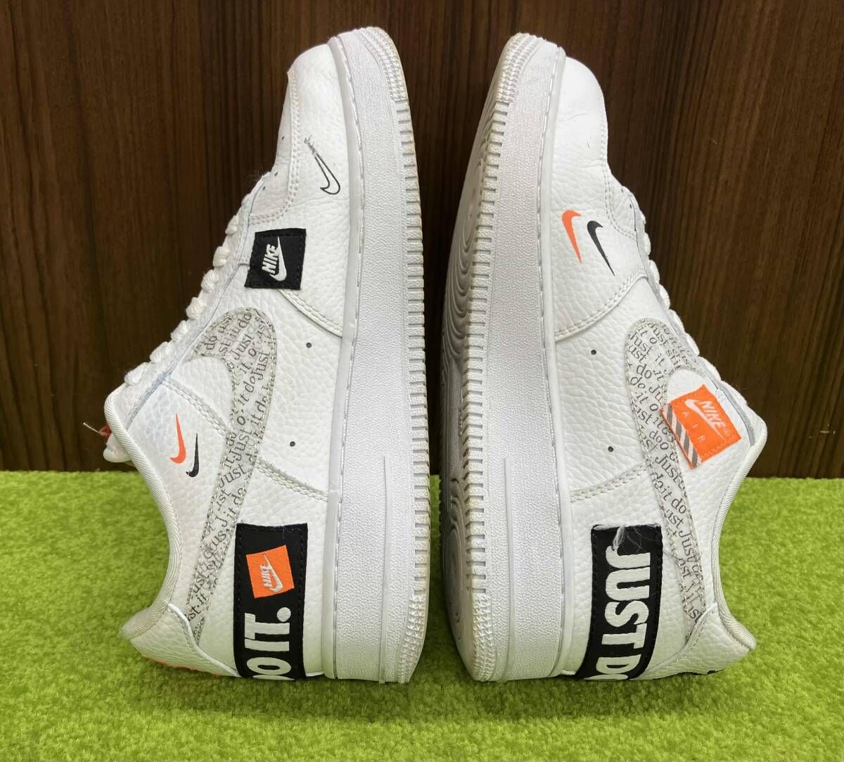  NIKE ナイキ エアフォース 1 ロウ ム Just Du itスニーカー サイズ25 cm ホワイト系×マルチカラー メンズ シューズ 靴 スニーカー 靴