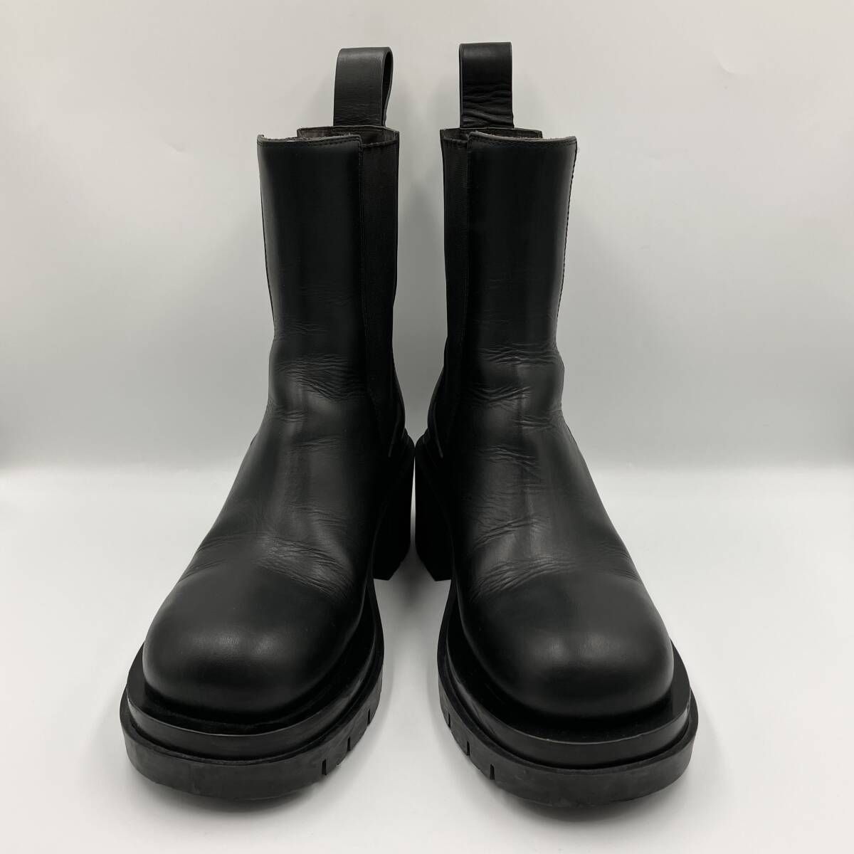 BOTTEGA VENETA ボッテガ ヴェネタ サイドゴアブーツ サイズ37 チェルシーブーツ 厚底 ブラック 黒 メンズ レディース 25 cm