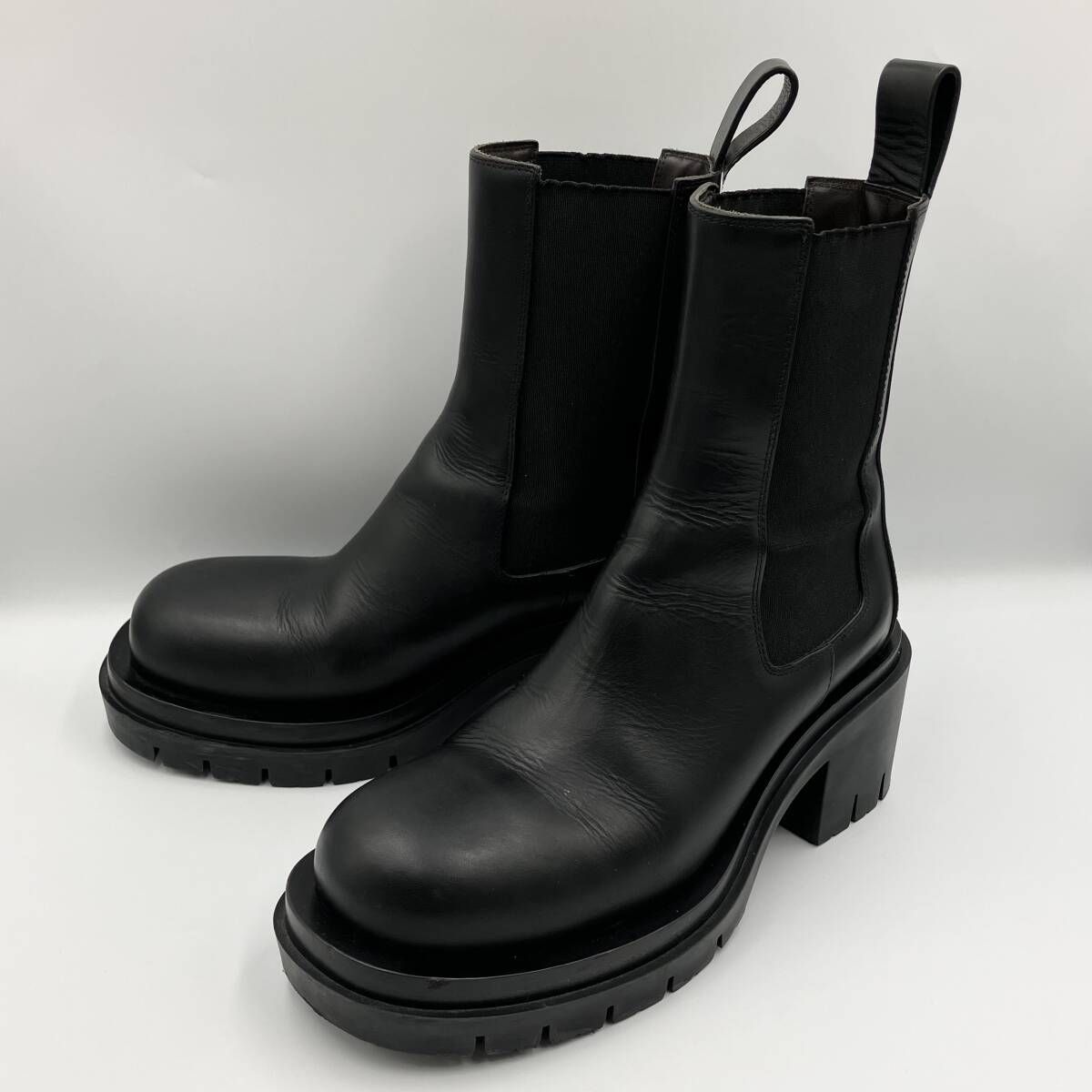 BOTTEGA VENETA ボッテガ ヴェネタ サイドゴアブーツ サイズ37 チェルシーブーツ 厚底 ブラック 黒 メンズ レディース 25 cm