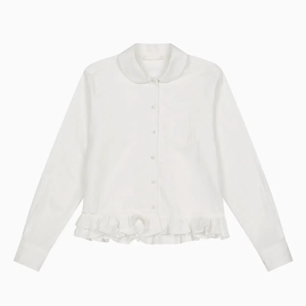 廃盤 オヘシオ フリル ポケット ブラウス シャツ アイボリー