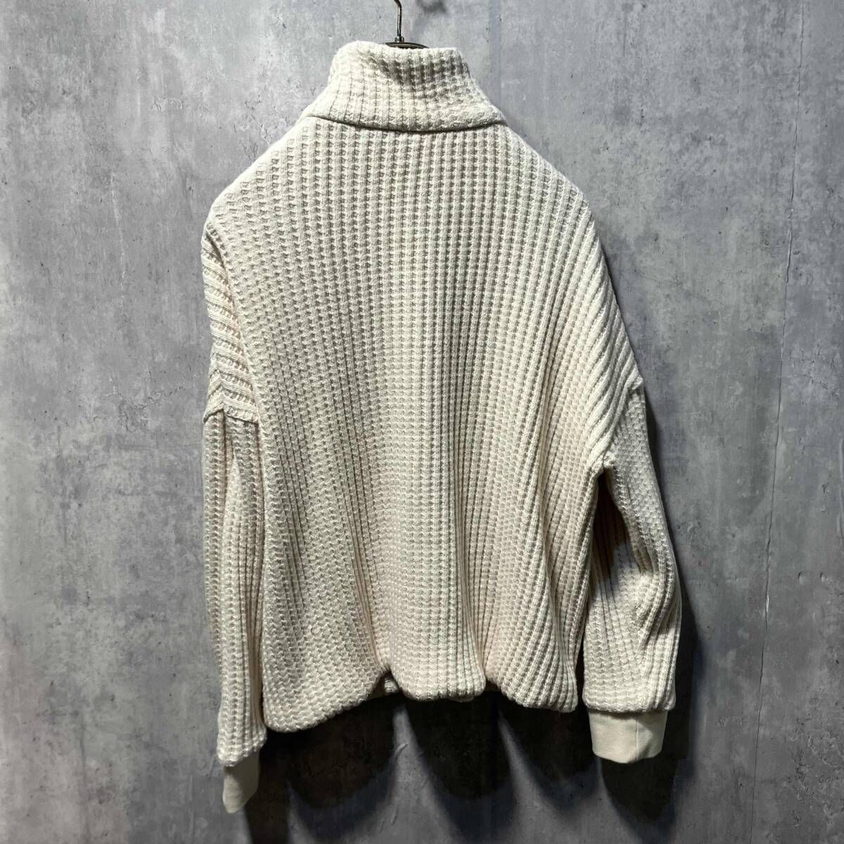 JAMES PERSE コットンナイロンワッフルジップアップブルゾン ベージュ系 ジェームスパース