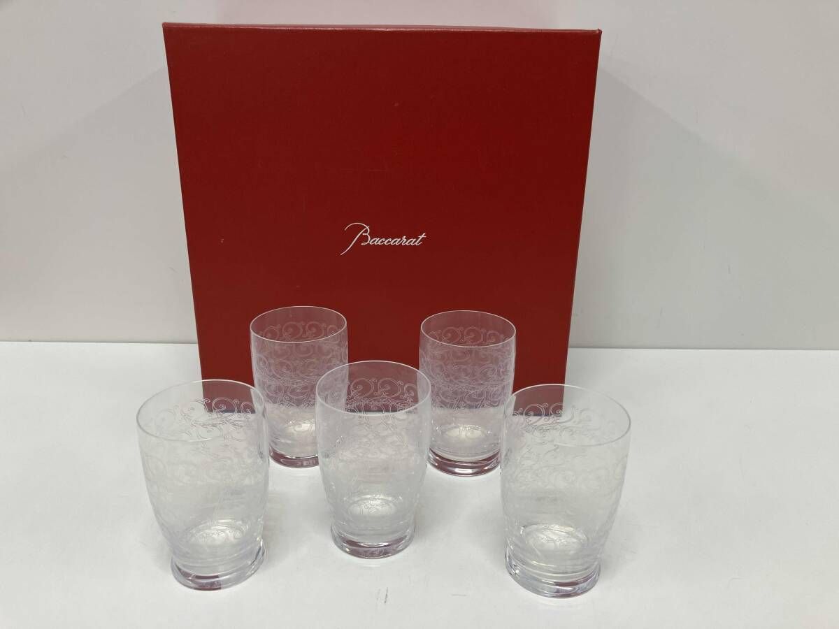 Baccarat バカラ GOUVIEUX クヴィユ ローハン タンブラー セット ビンテージ オールドバカラ 超 ブランド食器 箱あり