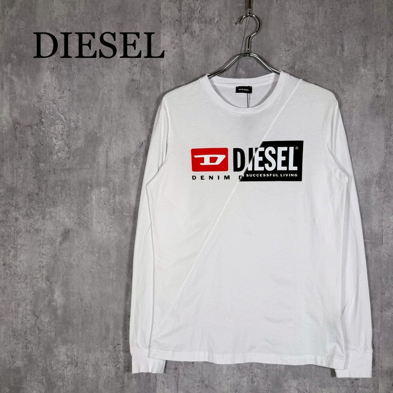 DIESEL』ディーゼル (M) ドッキングロングTシャツ DIESEL ディーゼル 