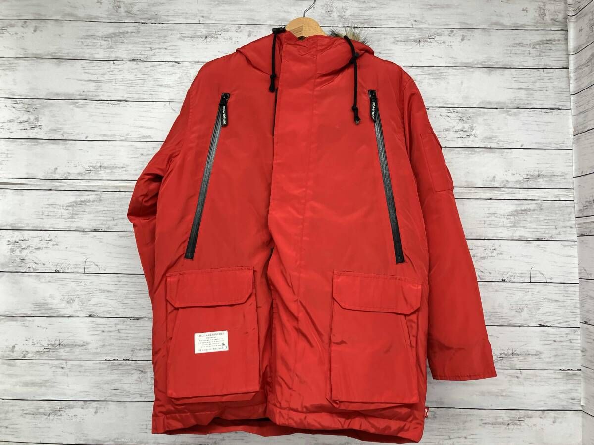VIRGO WEARWORKS/ヴァルゴウェアワークス/ダウンジャケット/レッド/TG