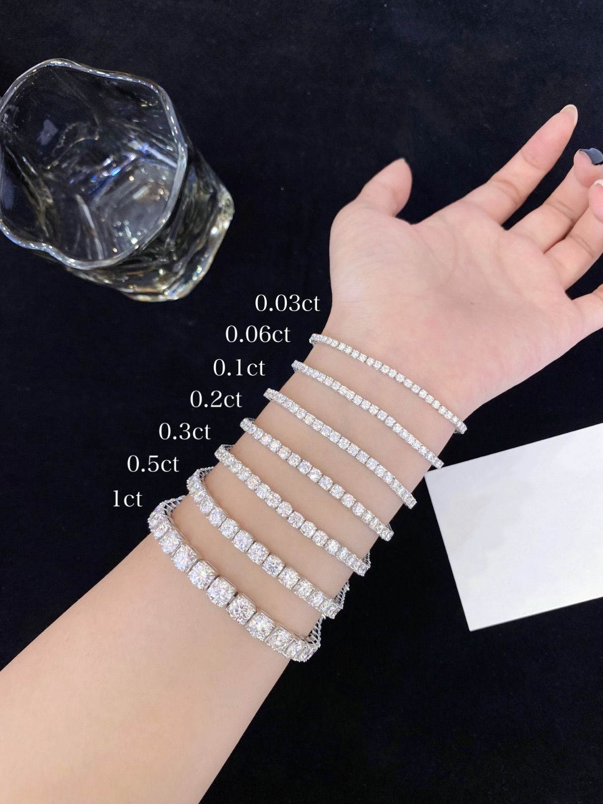 テニスブレスレット エタニティブレスレット ダイヤモンドアクセサリー ダイヤモンドジュエリー s 925 sv ラボグロウンダイヤモンド 0.06 ct オーダーメイドジュエリー フルオーダーメイド シルバーアクセサリー IGI鑑定書発行