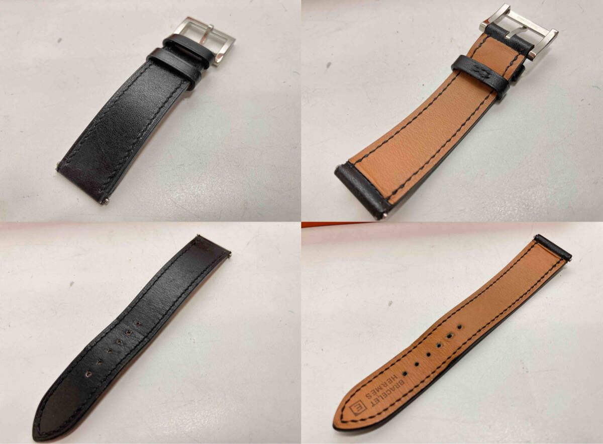  HERMES ベルトウォッチ BE 1.220 クォーツ レディース 替えベルト付 腕時計(クォーツ) 腕時計(アナログ)