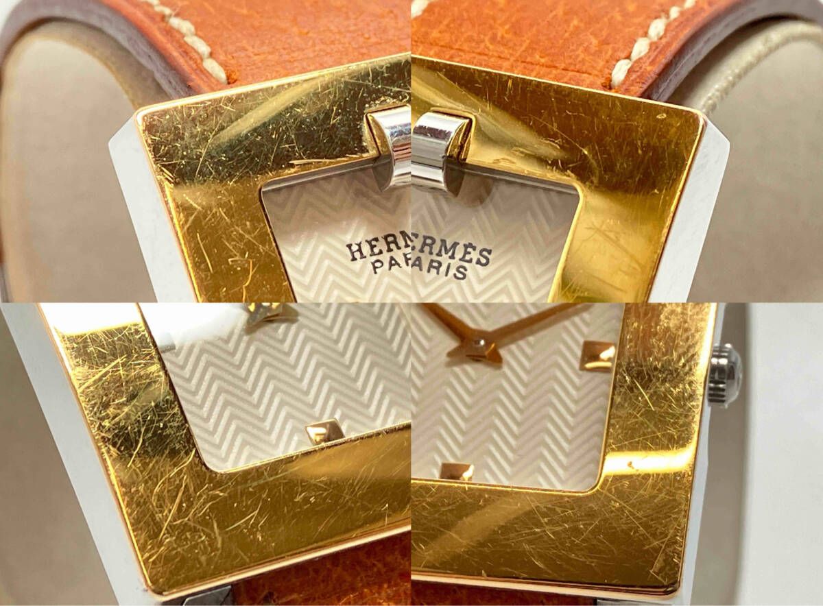 HERMES ベルトウォッチ BE 1.220 クォーツ レディース 替えベルト付