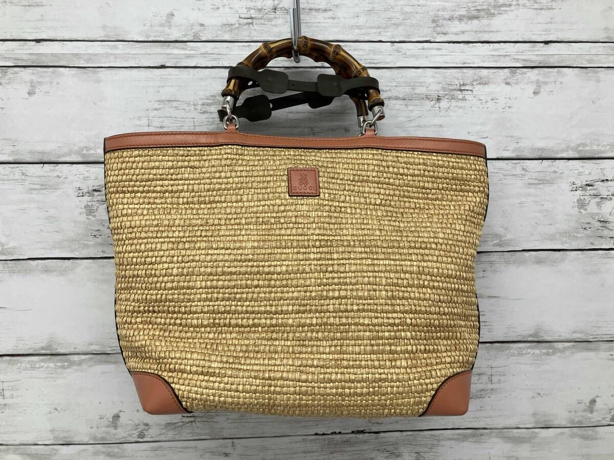 GUCCI グッチ ストロートート バンブー 311175 204046 テラコッタ