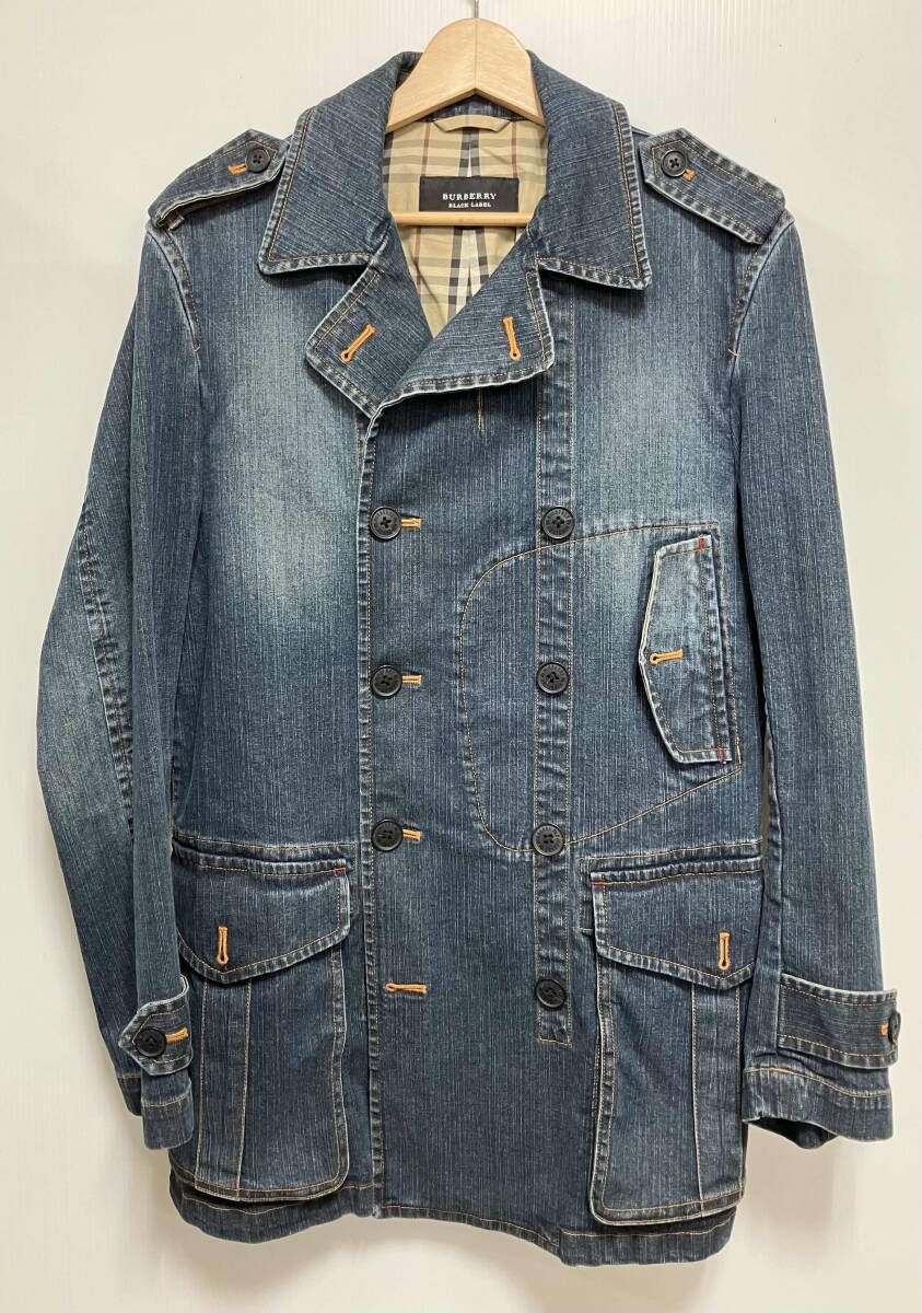 BURBERRY BLACK LABEL トレンチ コート ネイビー デニム BMP84-718-28
