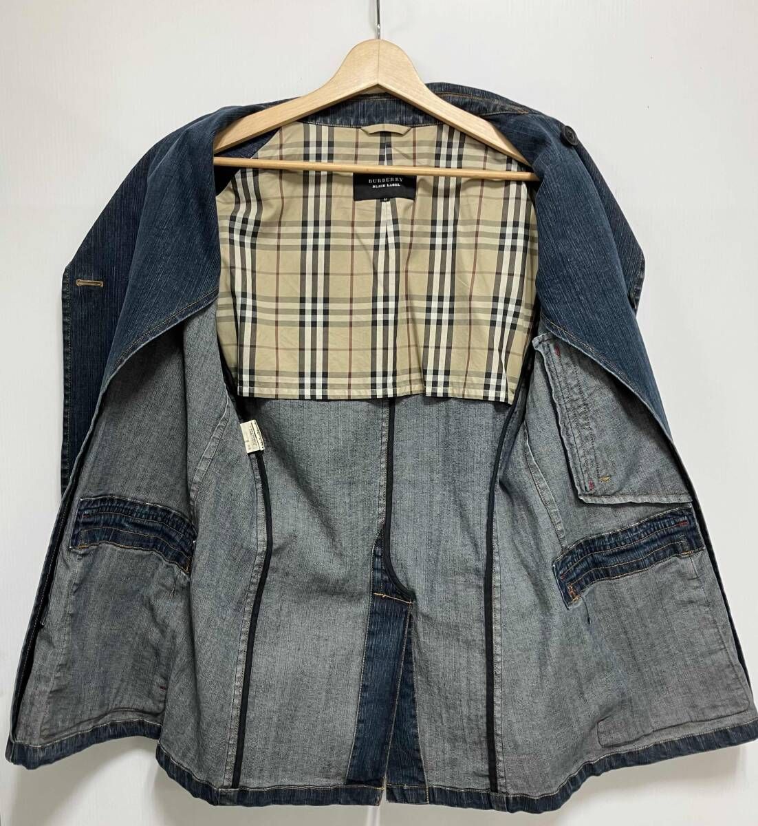 BURBERRY BLACK LABEL トレンチ コート ネイビー デニム BMP84-718-28