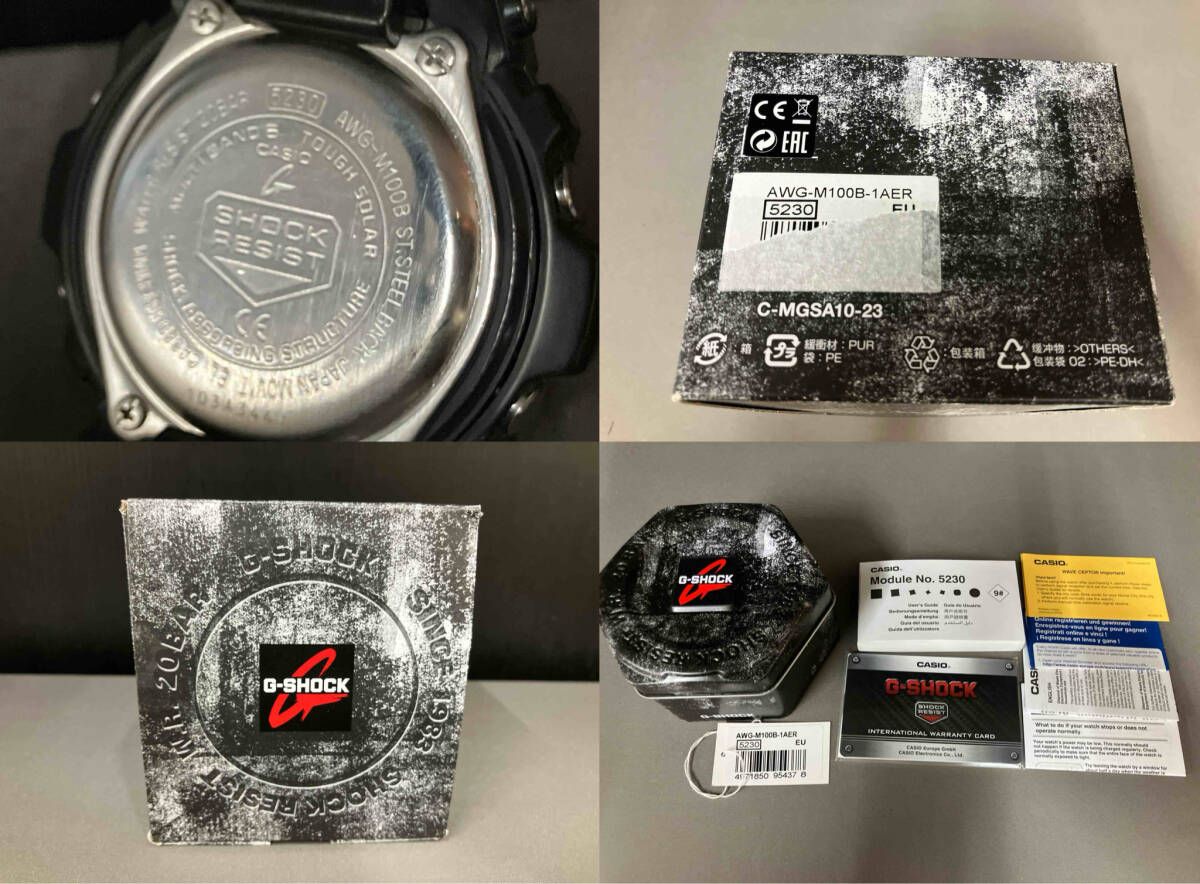  腕時計 CASIO G-SHOCK AWG-M 100 B-1 AER カシオ 腕時計(クォーツ) 腕時計(アナログ)