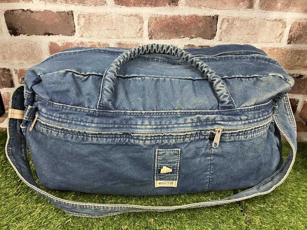 PORTER | ポーター| デニム生地| ボストンバッグ 状態 C