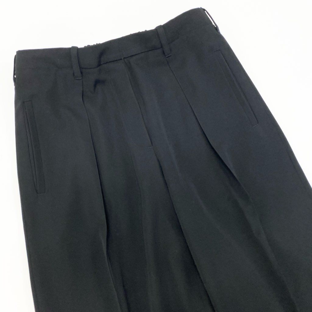 ◇美品 HERMES メンズ ブラック ウールパンツ スラックス エルメス HERMES スラックスパンツ パンツ ウール ブラック メンズ