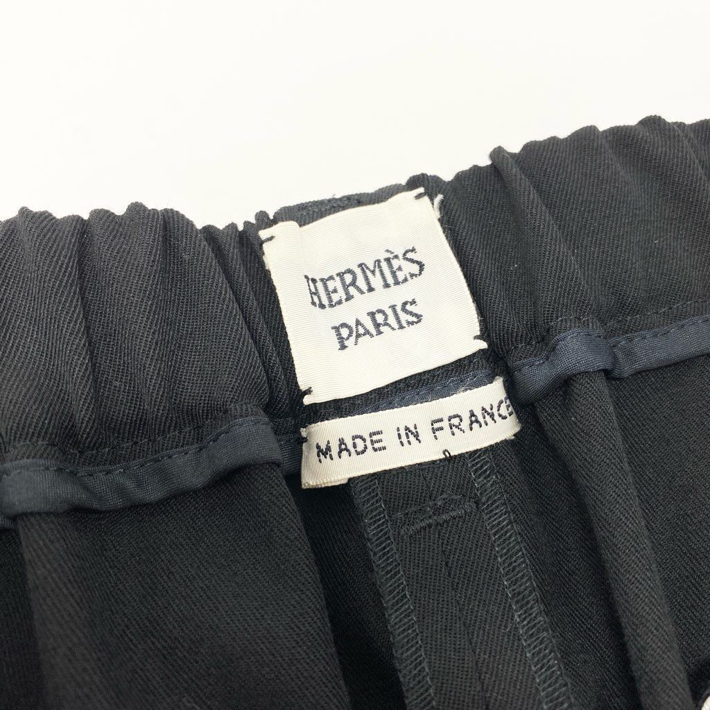 6a9 【美品】HERMES エルメス スラックス ウールパンツ ワイドパンツ