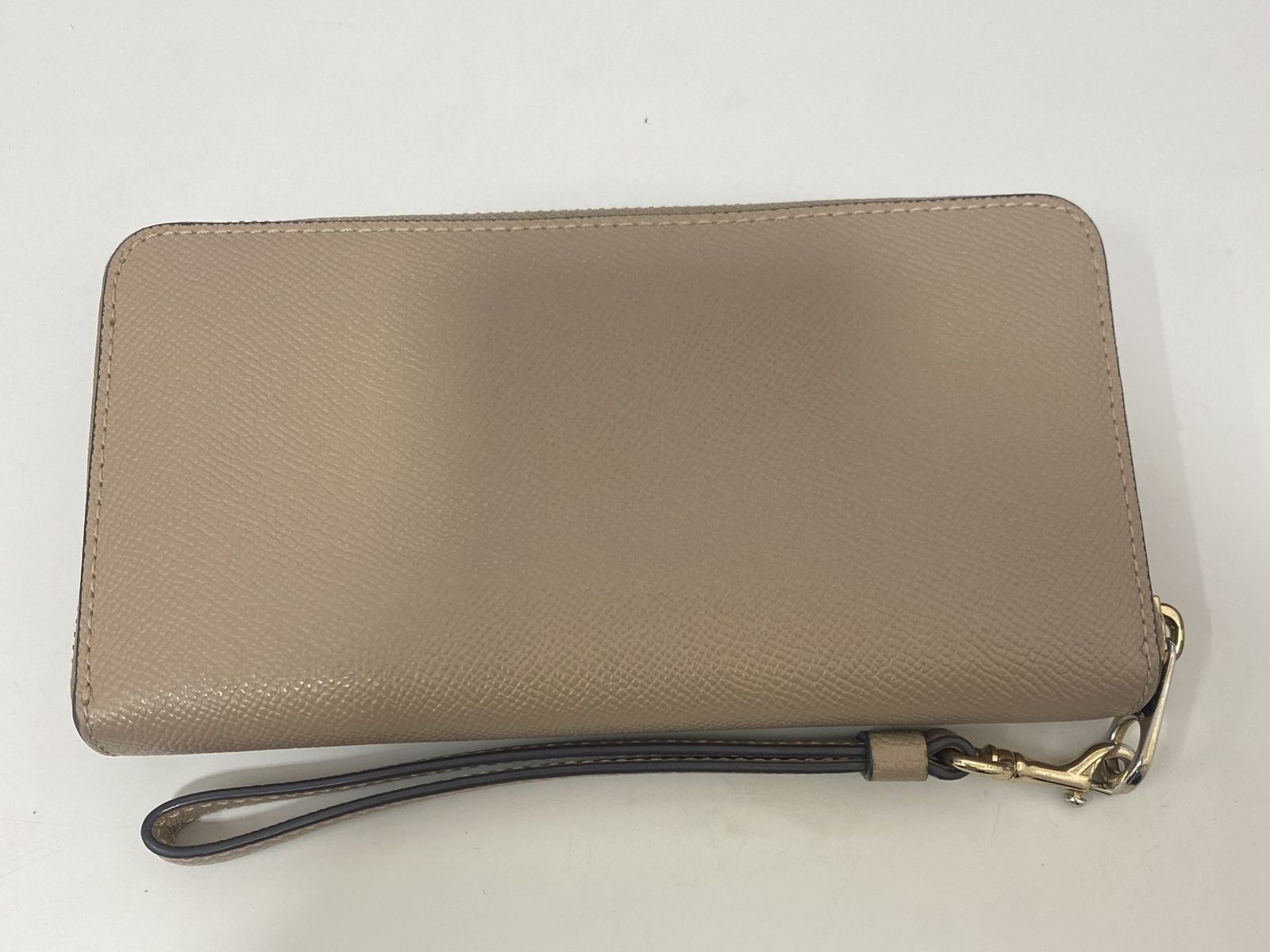 COACH コーチ ラウンドファスナー 長財布 C 3441 ベージュ SKH 7029