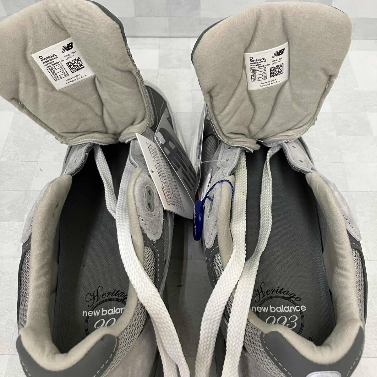 New Balance ニューバランス スニーカー MR993GL 27.5cm グレー 箱あり