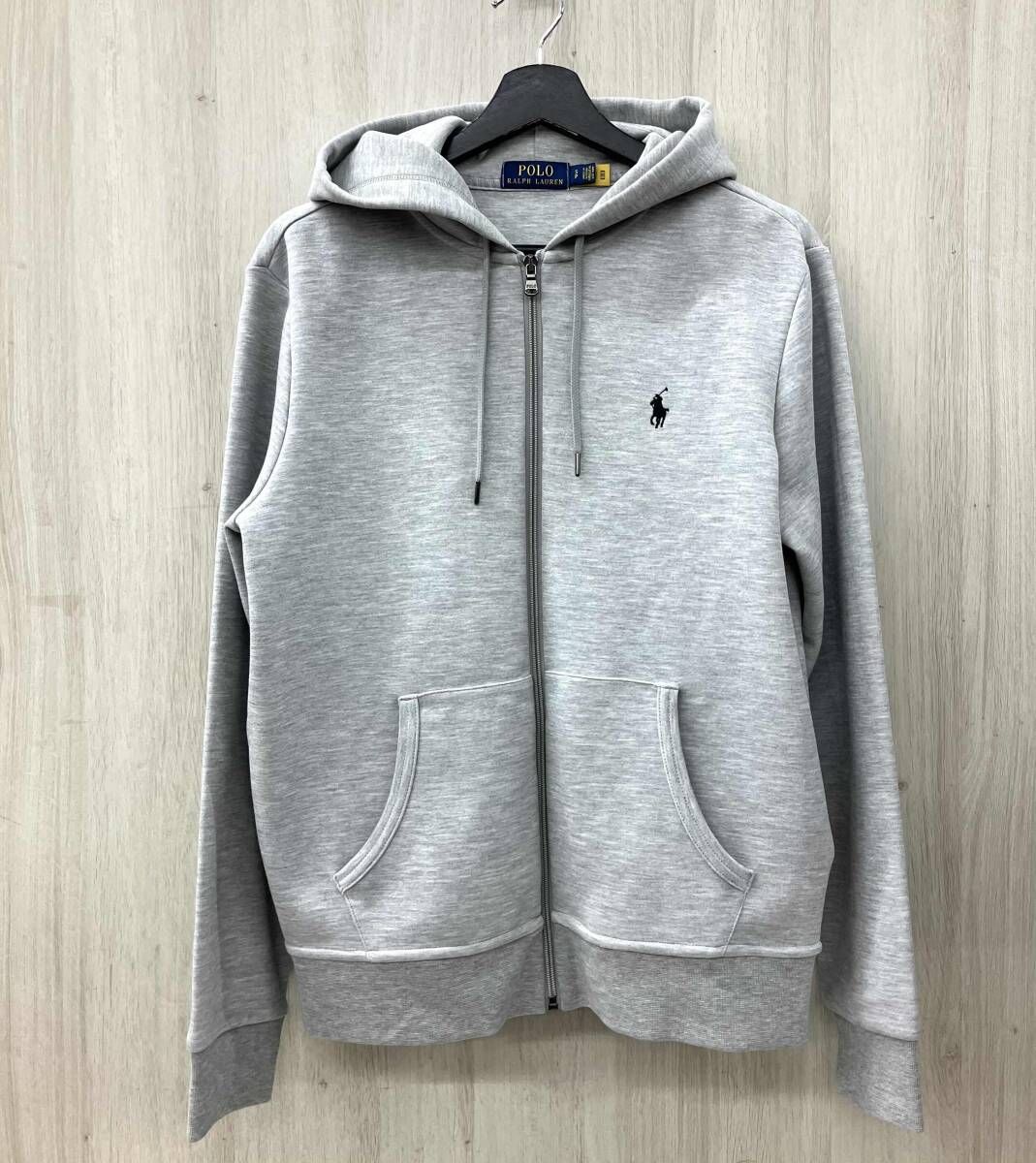 POLO RALPH LAUREN|ポロ ラルフローレン|パーカー|ポリエステルフルジップパーカー|ライトグレー|Sサイズ
