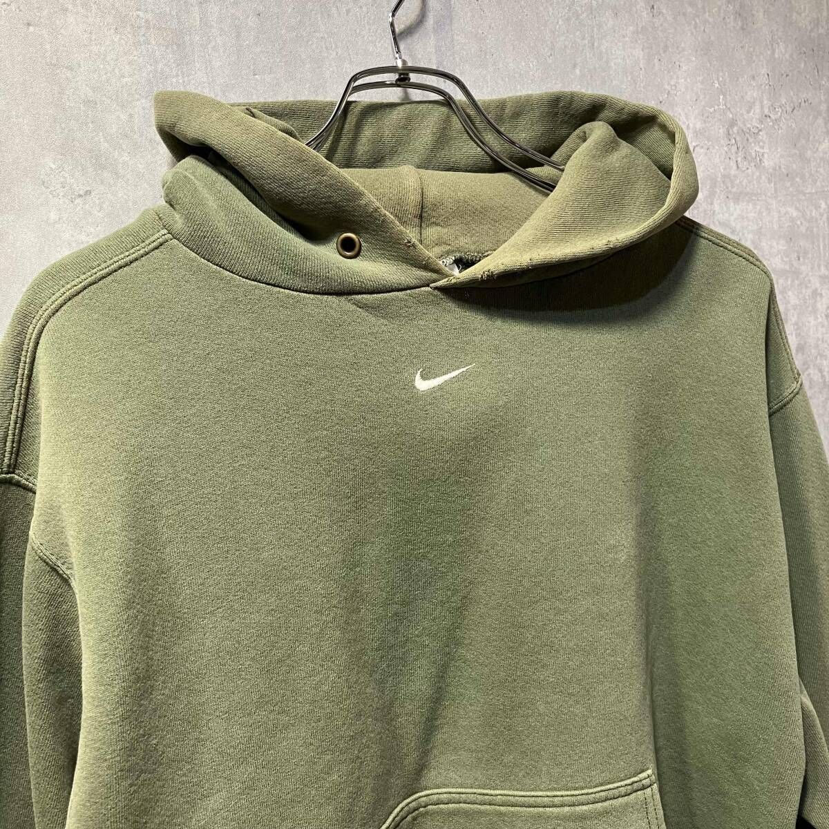 00s OLD NIKE パーカー USA製 センターズウォッシュフーディー Mサイズ 
