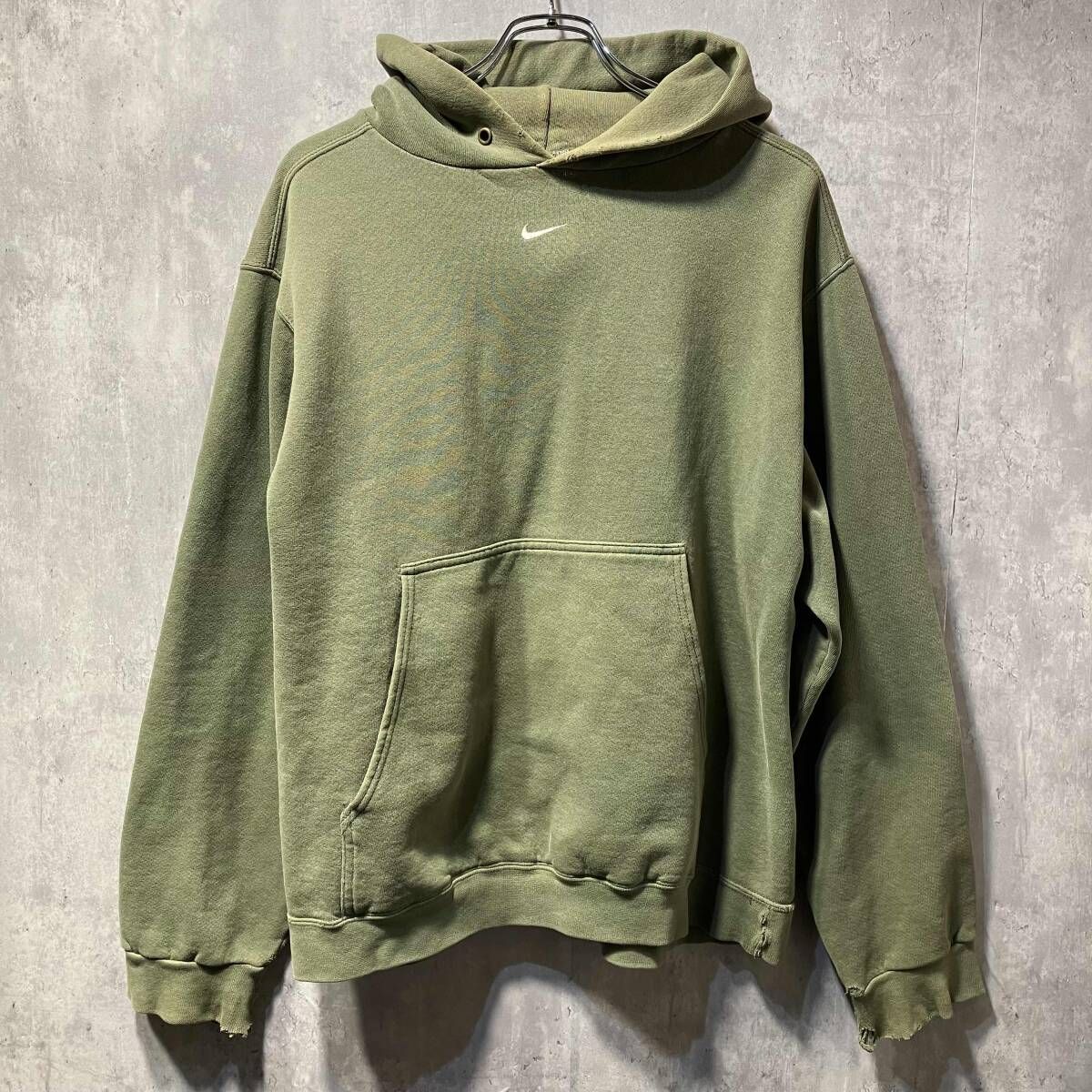 00s OLD NIKE パーカー USA製 センターズウォッシュフーディー Mサイズ 