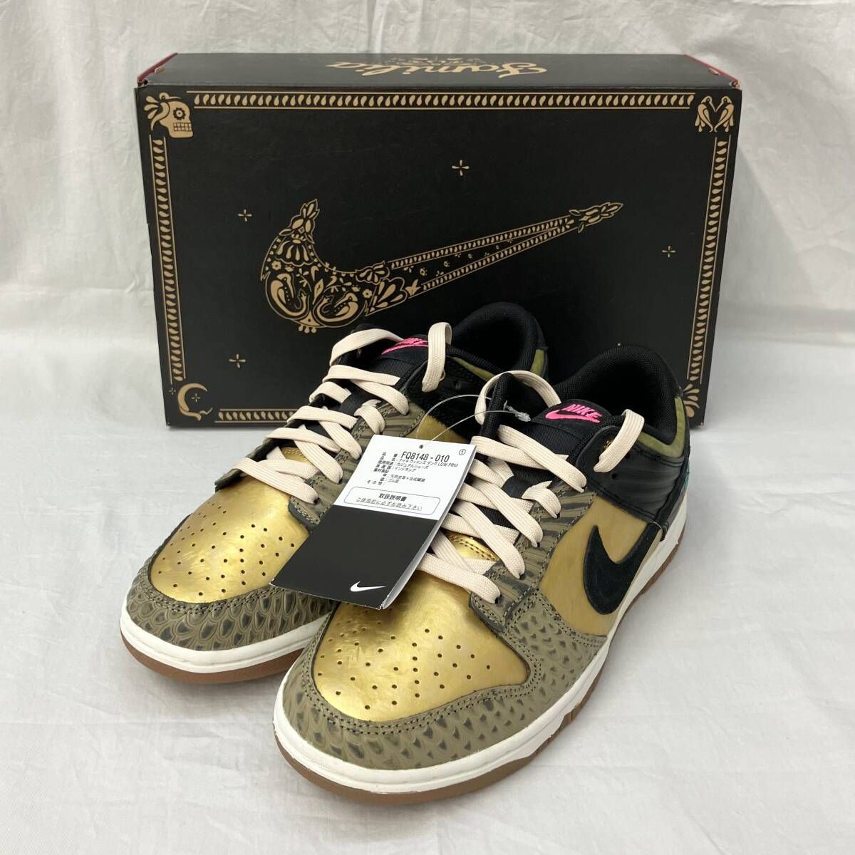 黒タグ付 ♥ Nike Women s Dunk Low Dia De Muertos ナイキ ダンク ディア デ ムエルトス スニーカー 26 cm FQ 8148-010