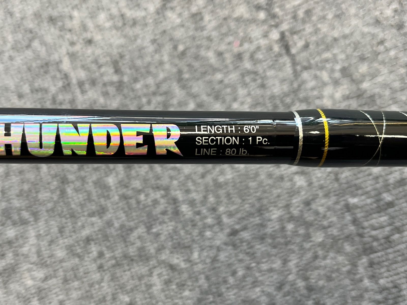 送料込み】T'ZLAC superBLACK THUNDER 大物 深海 トローリングロッド