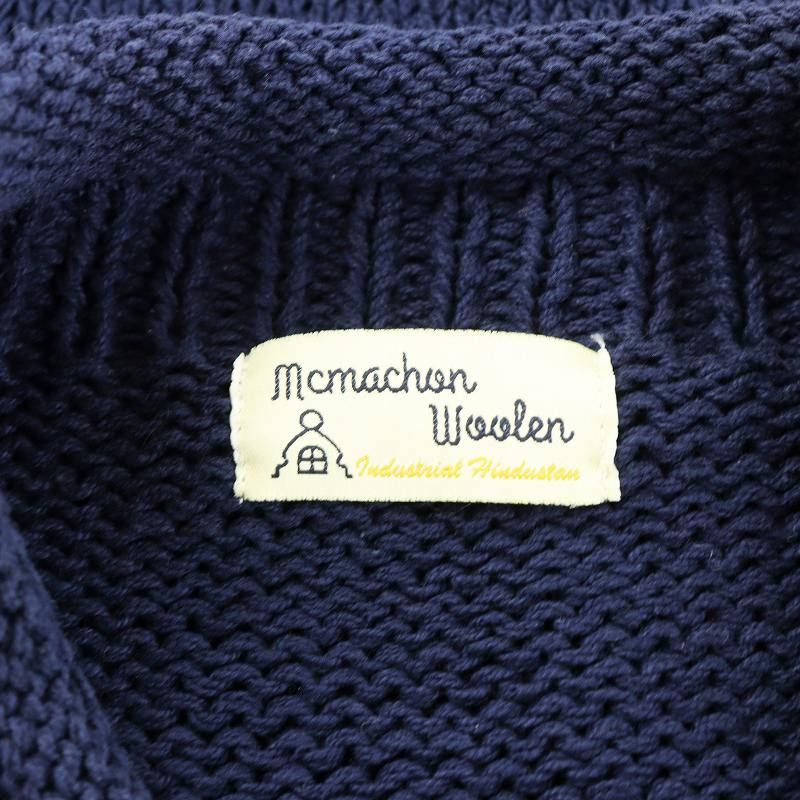 【中古】マクマーンウーレン Mcmachan Woolen ニット セーター 長袖 花柄 コットン 紺 ネイビー /AN20 レディース マクマーンウーレン Mcmachan Woolen ニット セーター 長袖 花柄