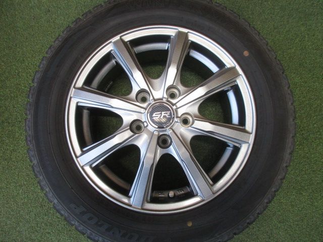 み SR 185|65 R 15 スタッドレスタイヤ４本SET フリード 5穴車 CR-Z スイフトスポーツ グリーン車 フルオートエアコン