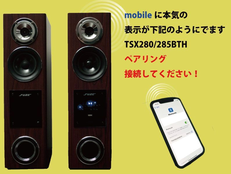  HDMI 搭載 Bluetooth 5.3 対応 ワイヤレス コンパクト アンプ内蔵 デュアルウーファー タワースピーカー | スピーカースタンド スピーカー ウーファー