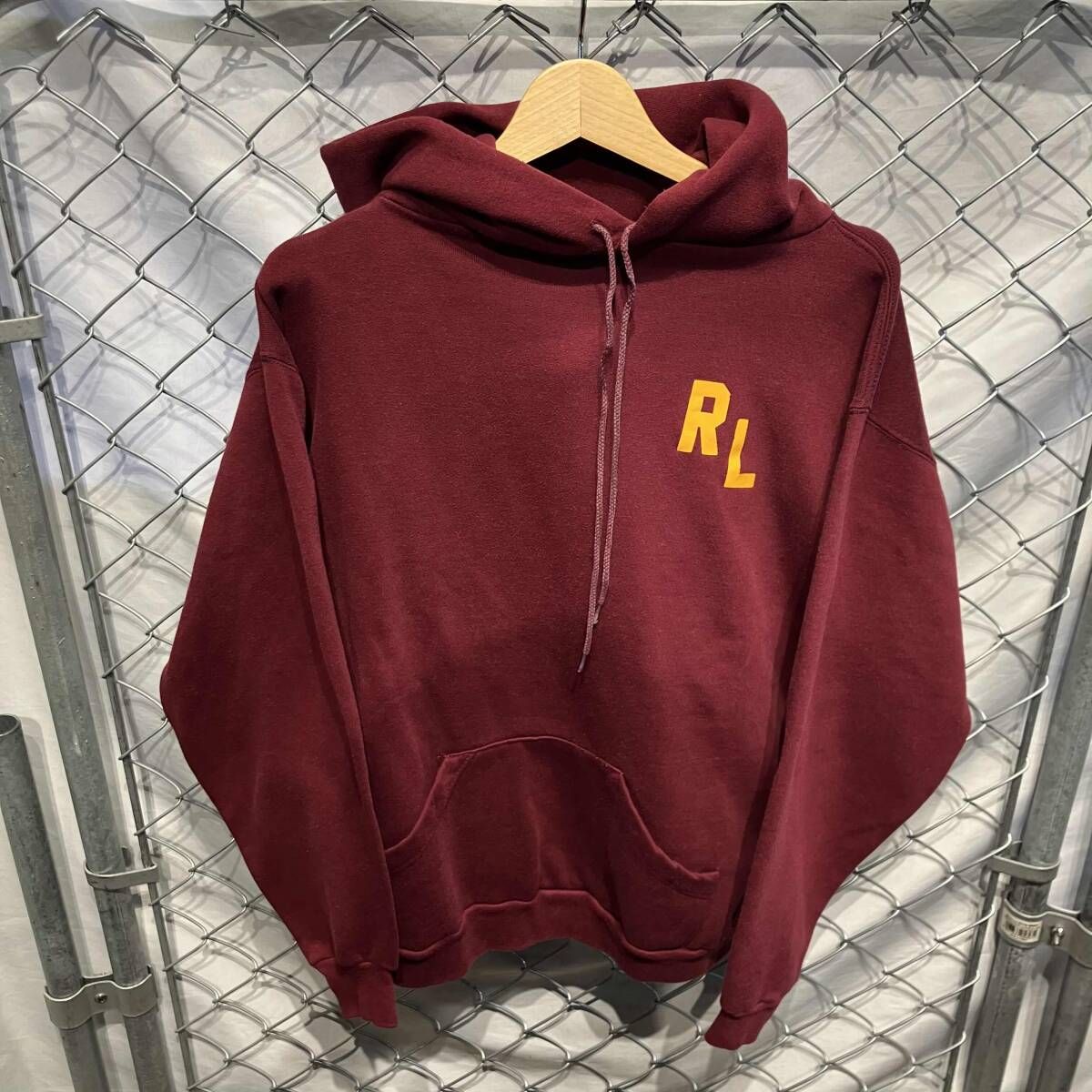 RUSSELL 70 s 金タグ プルオーバーパーカー ラッセルアスレチック ワインレッド L