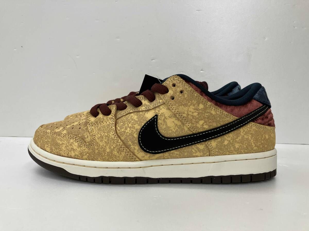 NIKE ナイキ SB DUNK LOW PRO エスビーダンクロープロ CITY OF CINEMA FZ 1278-200 スニーカー 26.5 イエロー系 バーガンディ 通年