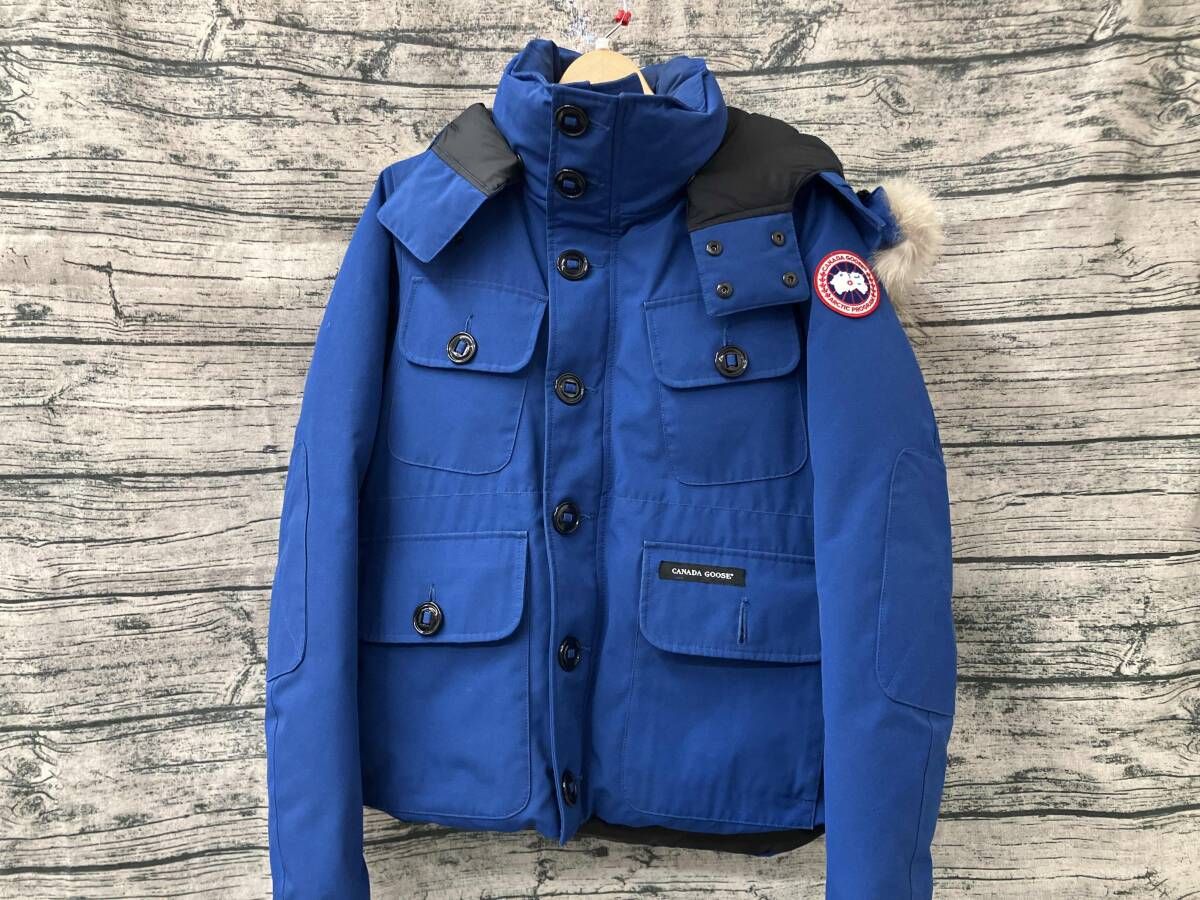 CANADA GOOSE カナダグース ダウンジャケット 2301 JM ラッセル サイズフリー ブルー 状態考慮