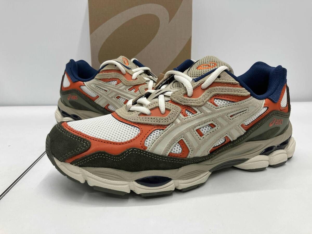 き ASICS アシックス GEL-NYC CREAM IRVINE -108 26 cm クリーム オレンジ ベージュ カーキ
