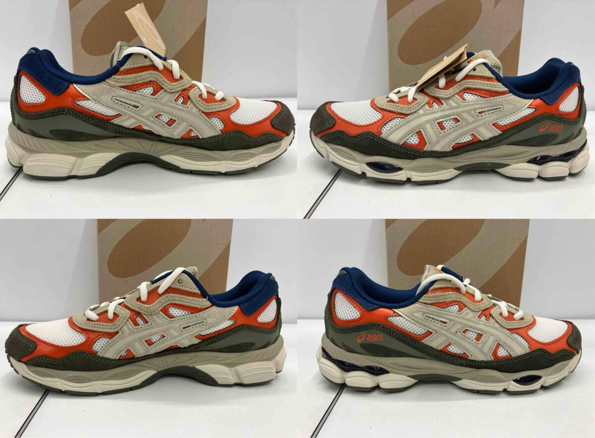  き ASICS アシックス GEL-NYC CREAM IRVINE -108 26 cm クリーム オレンジ ベージュ カーキ スニーカー 靴