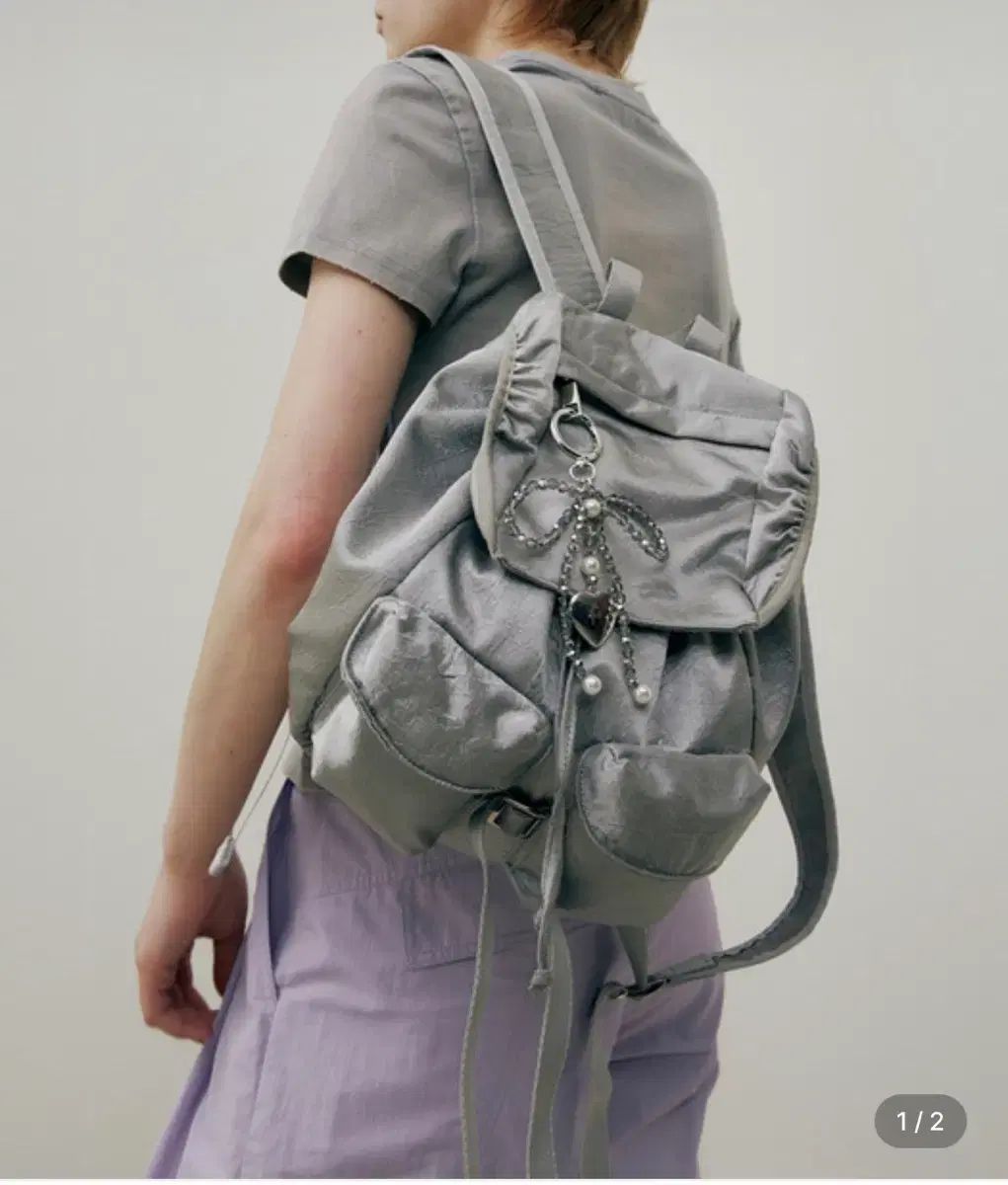 RAIVE ボンネット サテン シルバー バックパック