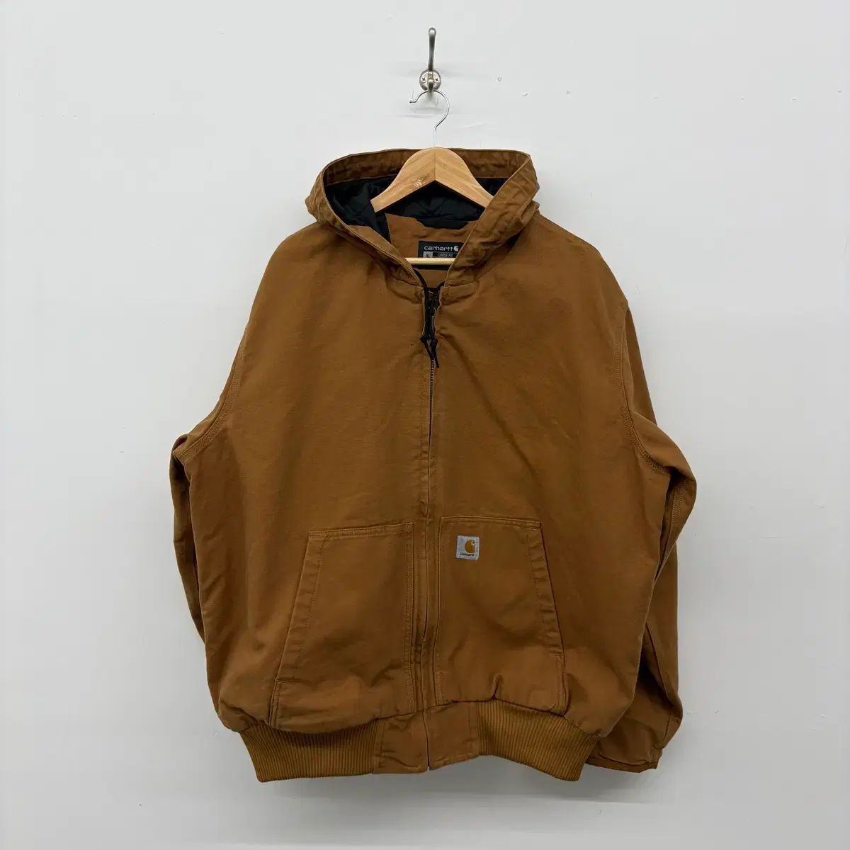 Carhartt カーハート アクティブ ブラウン フード ジップアップ 