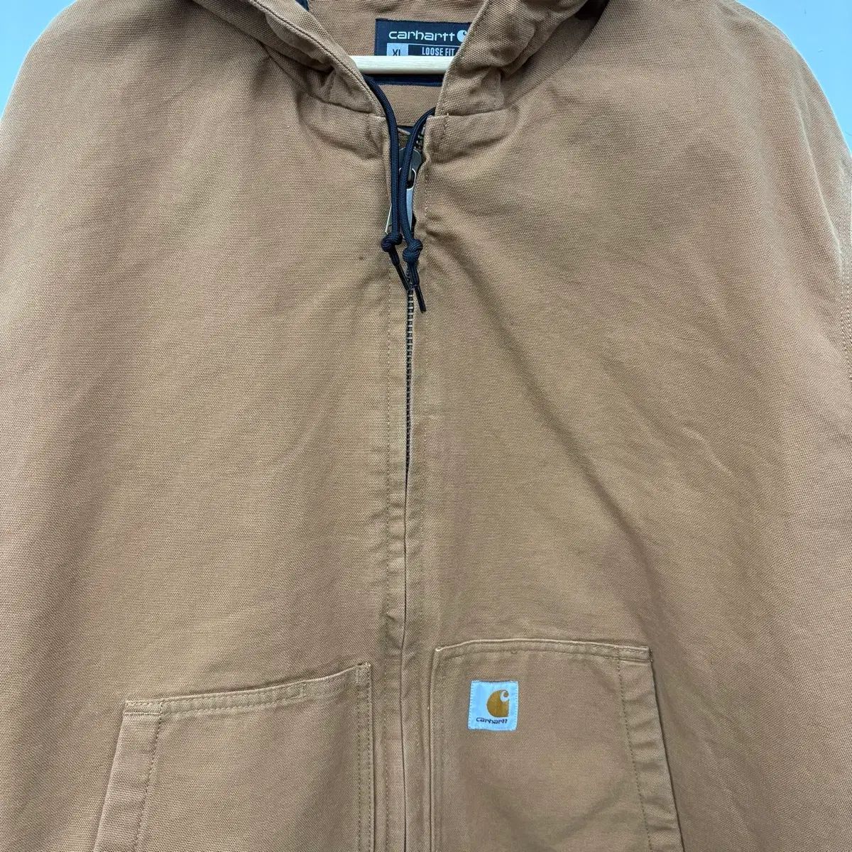 Carhartt カーハート アクティブ ブラウン フード ジップアップ 