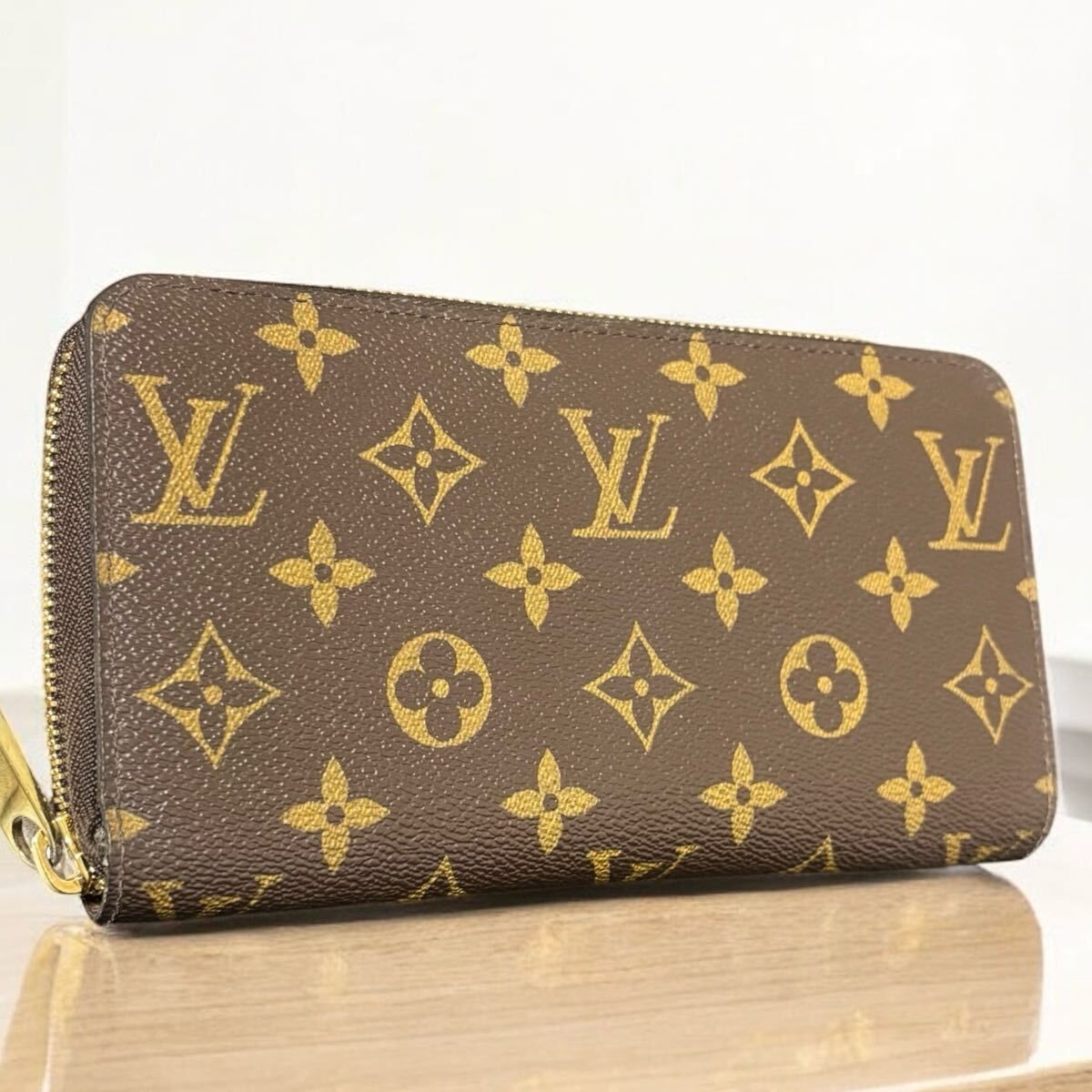 m 80 ジッピー ウォレット ルイ ヴィトン Louis Vuitton 長 財布 ジップ アラウンド ロング ラウンド ファスナー 小銭入れ コインケース 付き モノグラム