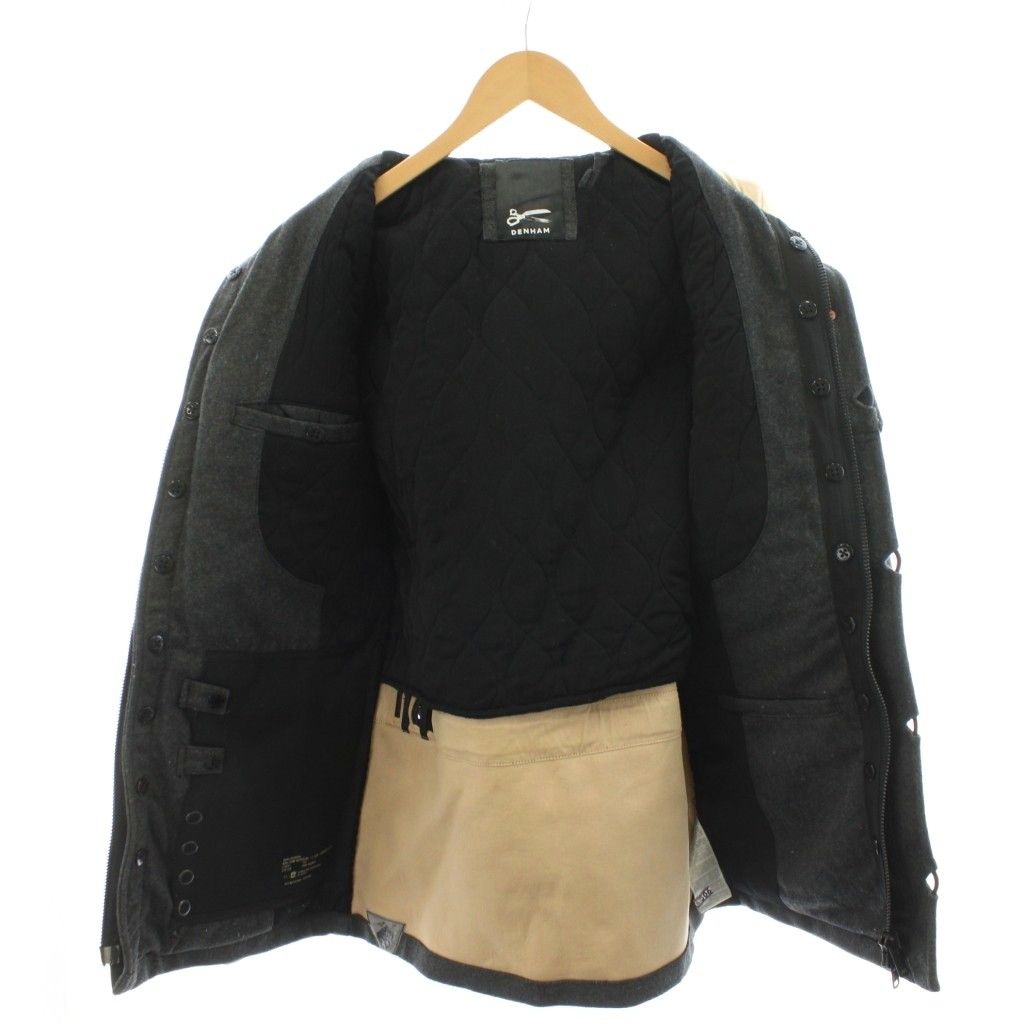 デンハム DENHAM ジャケット フード アウター S グレー 01-13-07-20