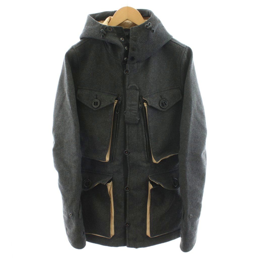 【中古】デンハム DENHAM ジャケット フード アウター S グレー 01-13-07-20-002 /AN32 メンズ デンハム DENHAM ジャケット フード アウター S グレー 01-13-07-20