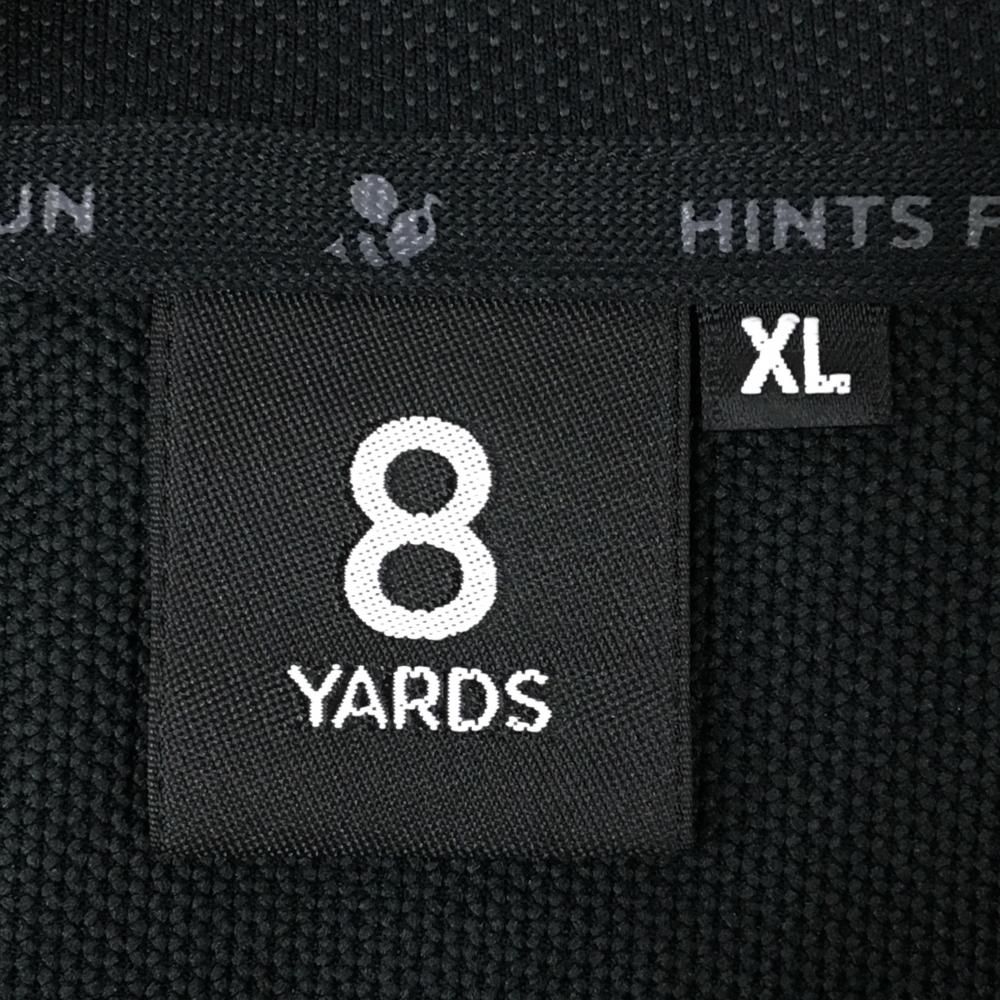 ハチヤーズ ジップパーカー 黒×白 ロゴシルバー 薄手 ジャケット