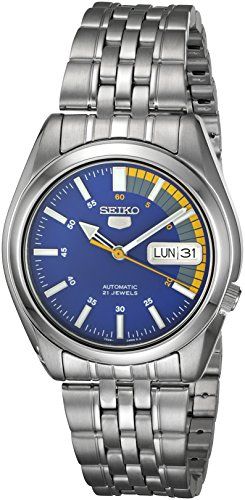 セイコー SEIKO 5 腕時計 自動巻き 海外モデル ブルー メンズ 逆輸入品 1107289 e