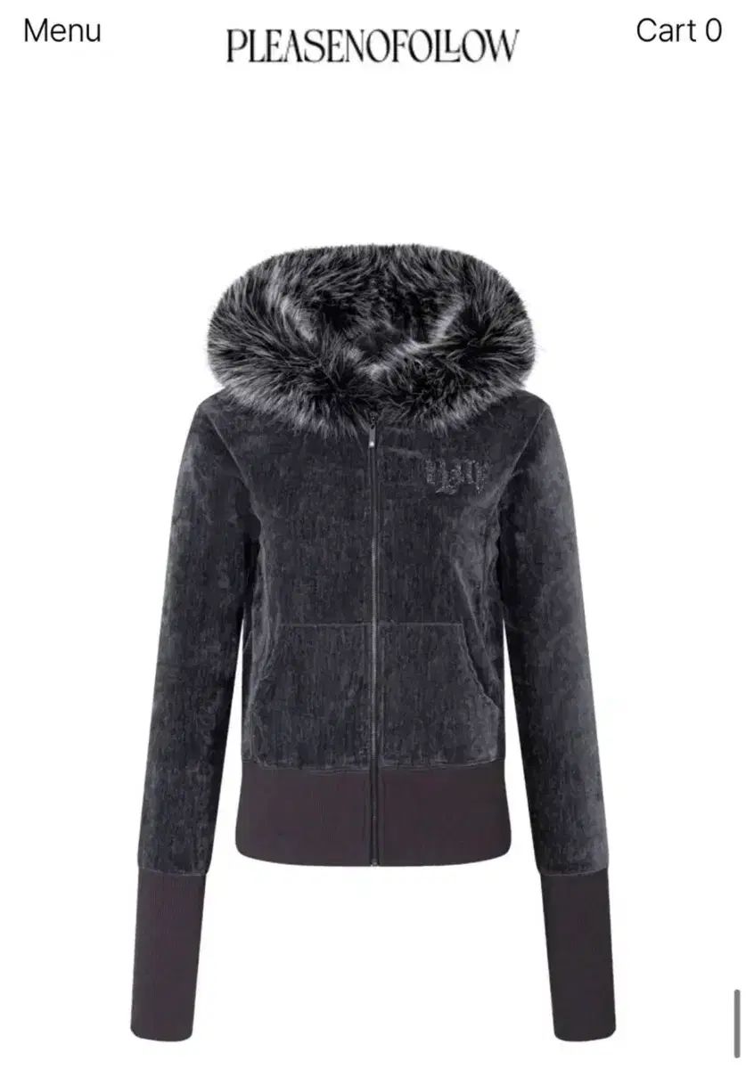 プリーズノーフォロー マリファー ジップアップ チャコール