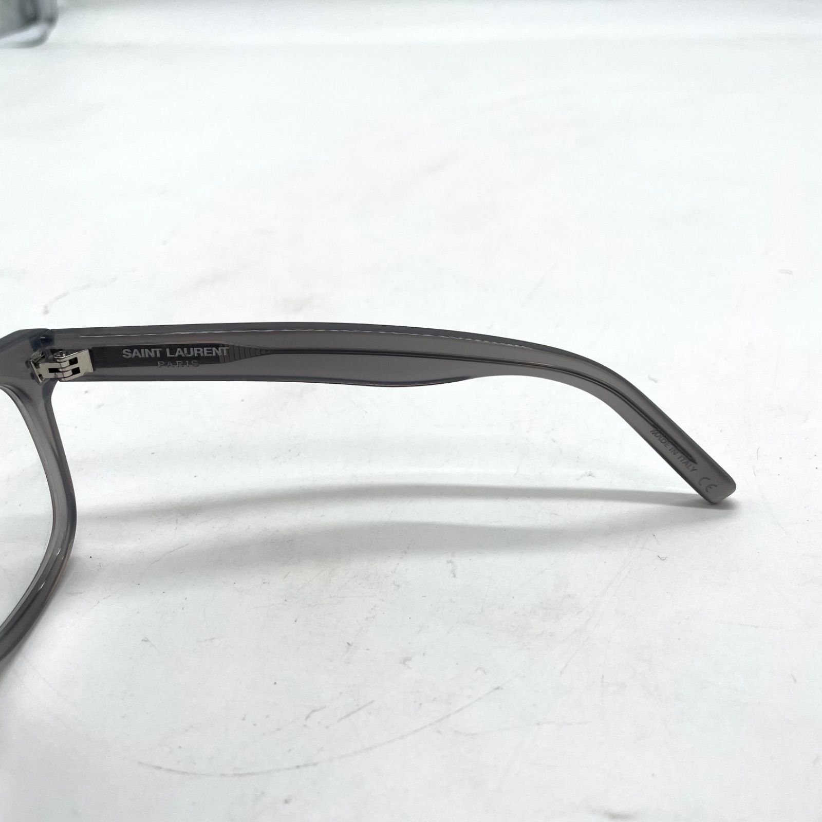 SAINT LAURENT サンローラン メガネ 眼鏡 SL50 度入り グレー 灰 