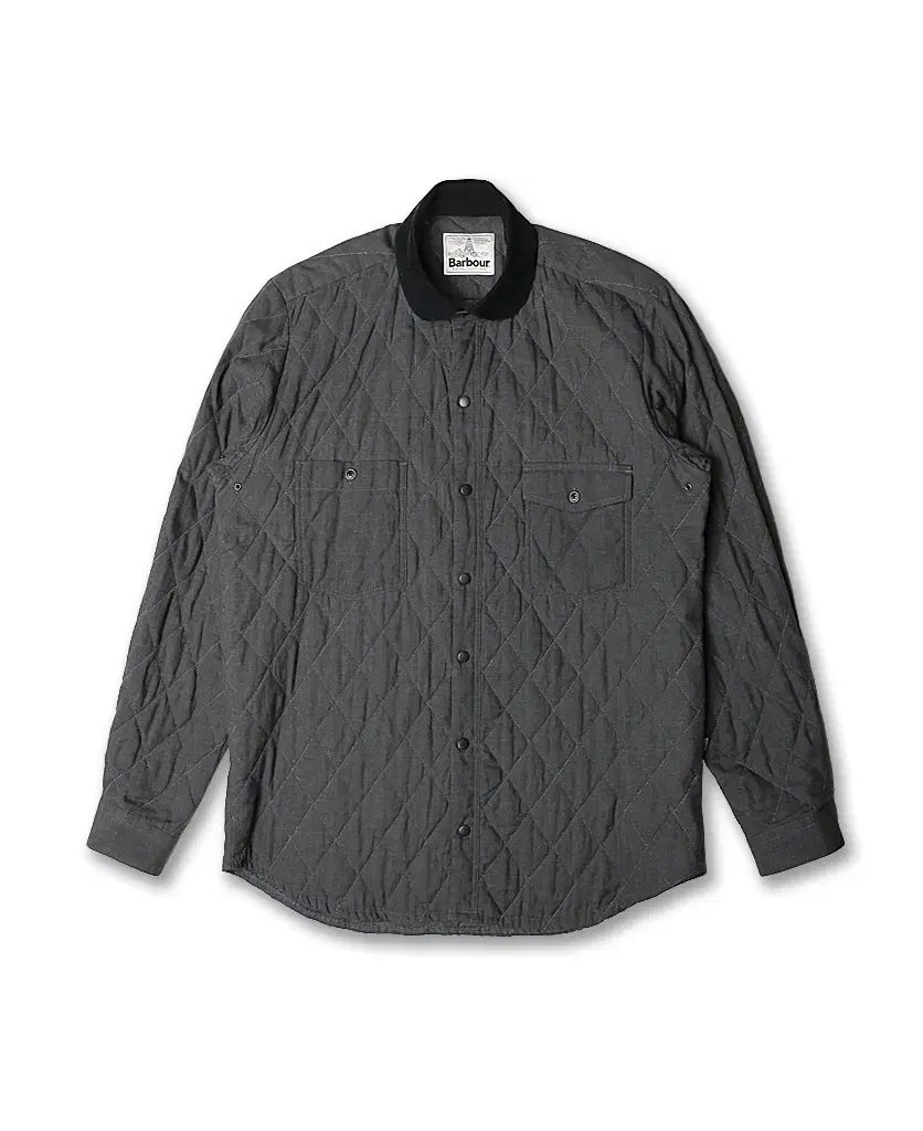バブアー Barbour グレー キルティング シャツ ジャケット ヘリテイジ クラシック