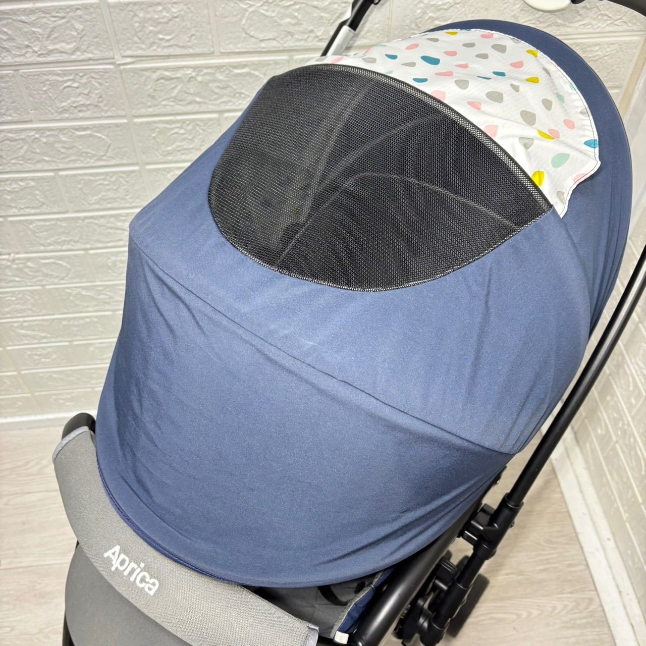 即決 Aprica アップリカ カルーンエアー ネイビー 手洗い済み