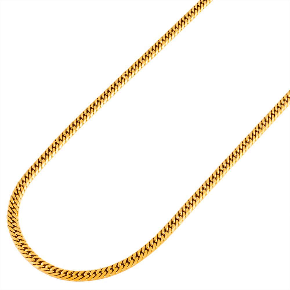 喜平 キヘイ 6面 ダブル ネックレス K 18 YG ゴールド 45 cm