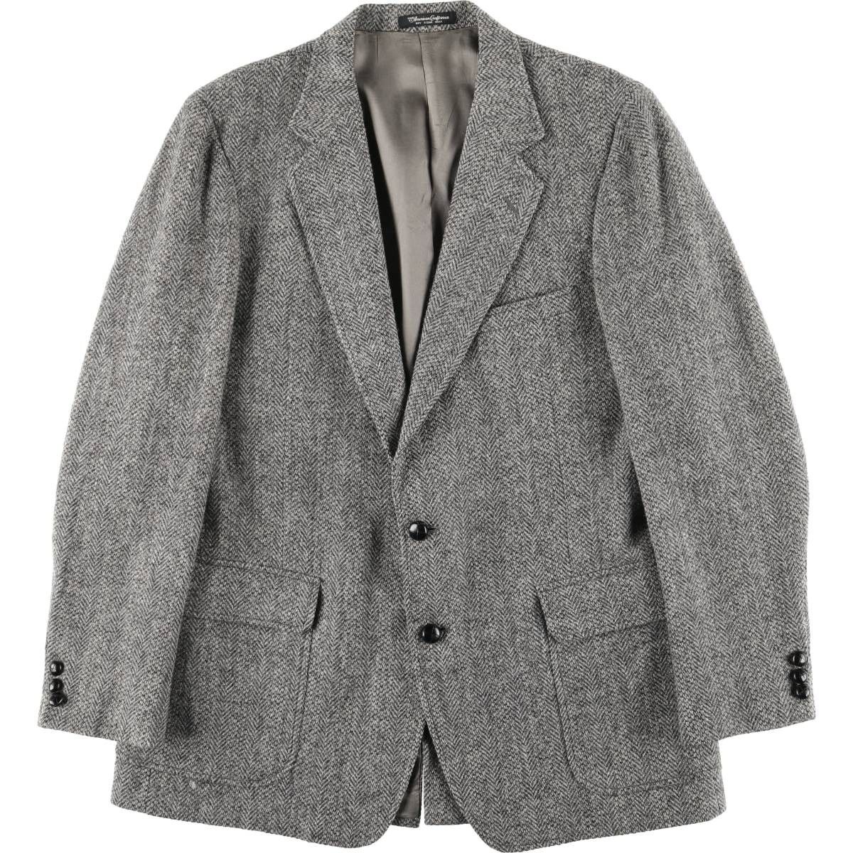 古着 ~90年代 ハリスツイード Harris Tweed ヘリンボーン ウールテーラードジャケット メンズM相当 ヴィンテージ|eaa 605599