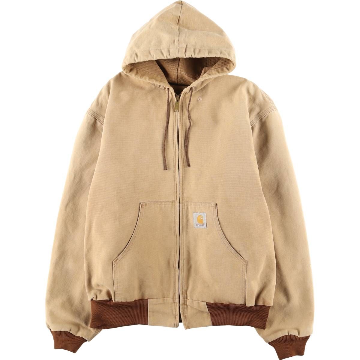 古着 カーハート Carhartt アクティブジャケット ダックフルジップパーカー メンズXL相当|eaa 606283