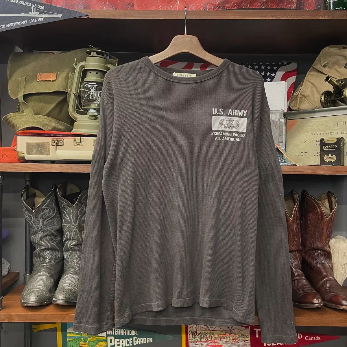 00 s アヴィレックス LIMITED EDITION U ARMY エア ワッフル Tシャツ N 400